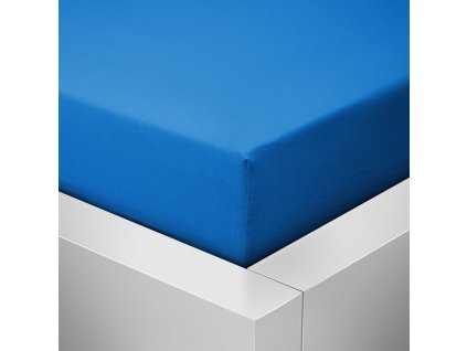 Jersey prostěradlo LYCRA 90x200 / 25cm - tmavě modré