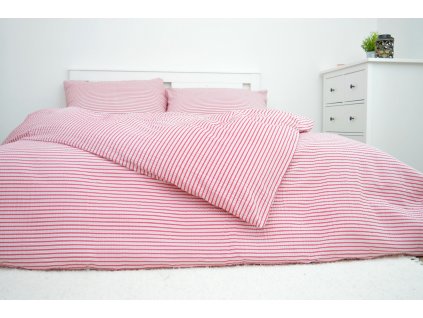 Krepové povlečení 200x200 - Pruhy č.