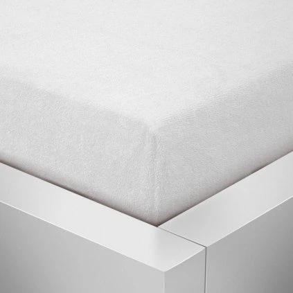 Froté prostěradlo 90x200 / 25cm - bílé