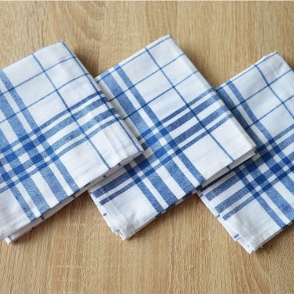 Bavlněná utěrka - vyvařovací - modrá multipack