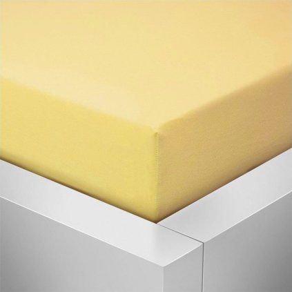 Jersey prostěradlo s elastanem - Slámové