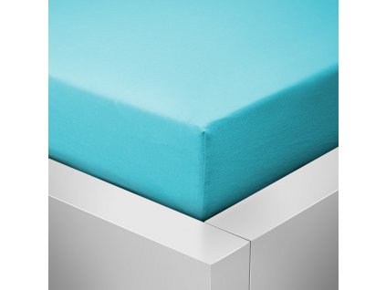 Jersey prostěradlo LYCRA 90x200 / 25cm - modré