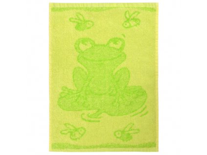 Detsky rucnik Frog green 30 x 50 cm