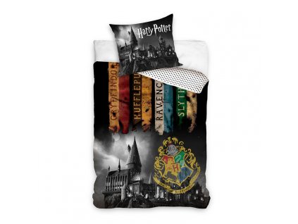 bavlnene obliecky harry potter black 140x200cm 2814