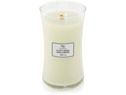 Svíčka oválná váza WoodWick 609,5g - Fíkový list a tuberóza
