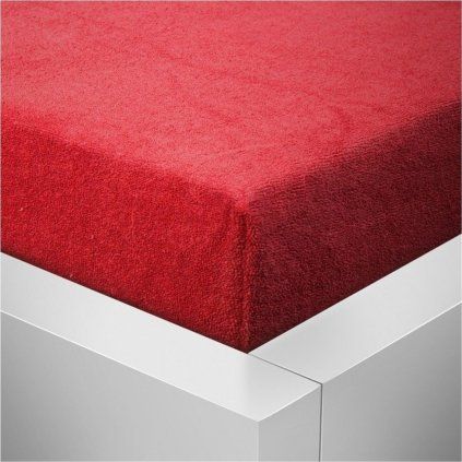 Froté prostěradlo - Červené