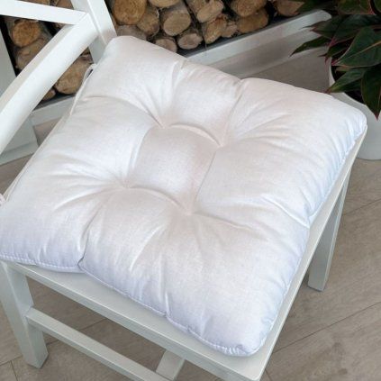 Sedák na židli Bílý