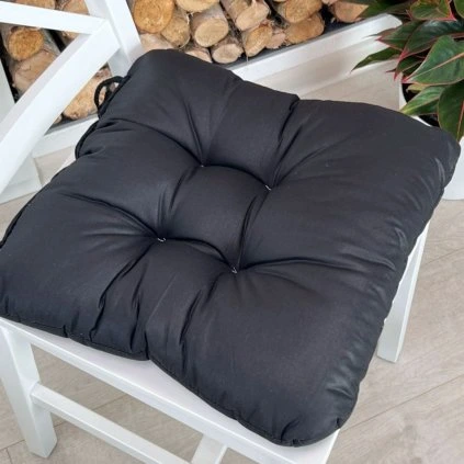 Sedák na židli Černý
