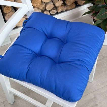 Sedák na židli Modrý