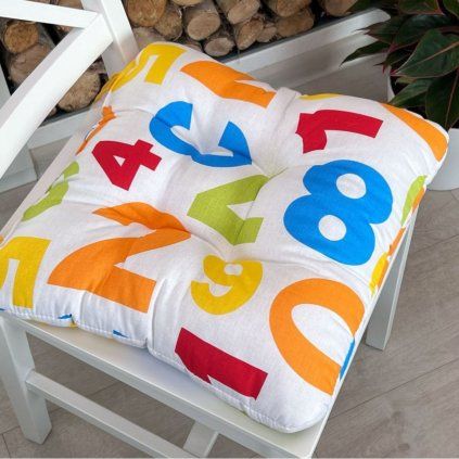 Sedák na židli Číslice