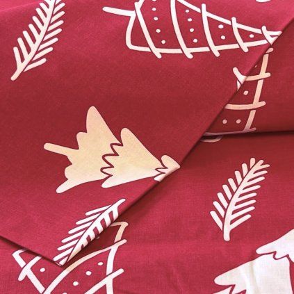 Metráž bavlna - Vánoční strom