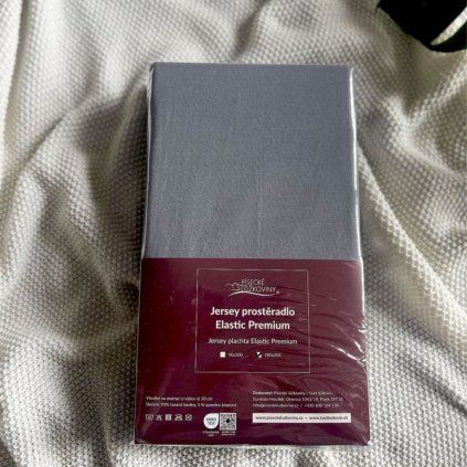 Jersey prostěradlo Elastic Premium - Tmavě šedé