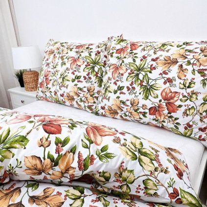 Metráž bavlna - Podzim bílý