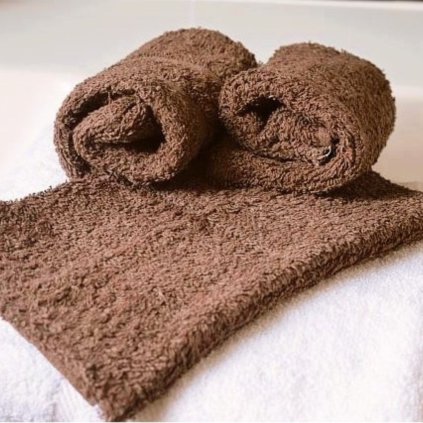 Froté žínka - hnědá