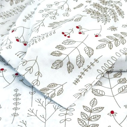 Metráž bavlna - Herbář béžový