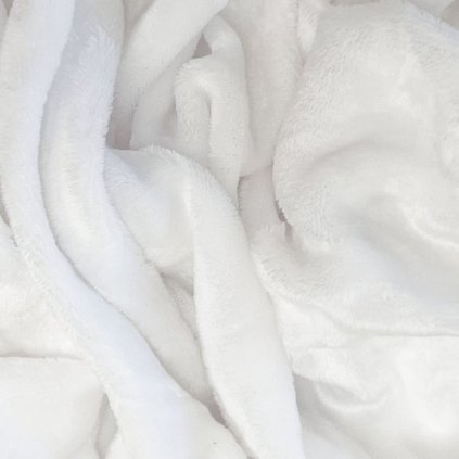 Mikroplyšová plachta 180x200 - Biela II.akosť