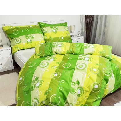 Bavlnený poťah na vankúš 40x40 - Bublina zelná II.akosť