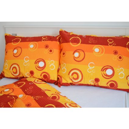 Krepový poťah na vankúš 70x90 - Bublina vínová II.akosť