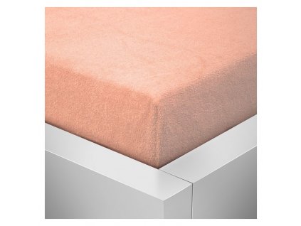 Froté prostěradlo 60x120 - Lososové