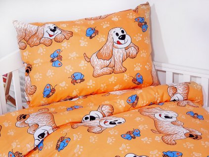 dětské povlečení Pejsek oranžE