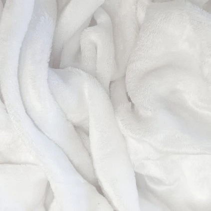 Mikroplyšové prostěradlo 90x200 - bílé