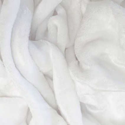 Mikroplyšové prostěradlo - Bílé