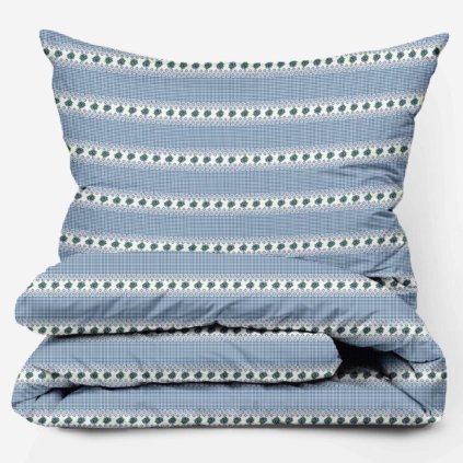 Bavlněné povlečení Mirabelka modrá