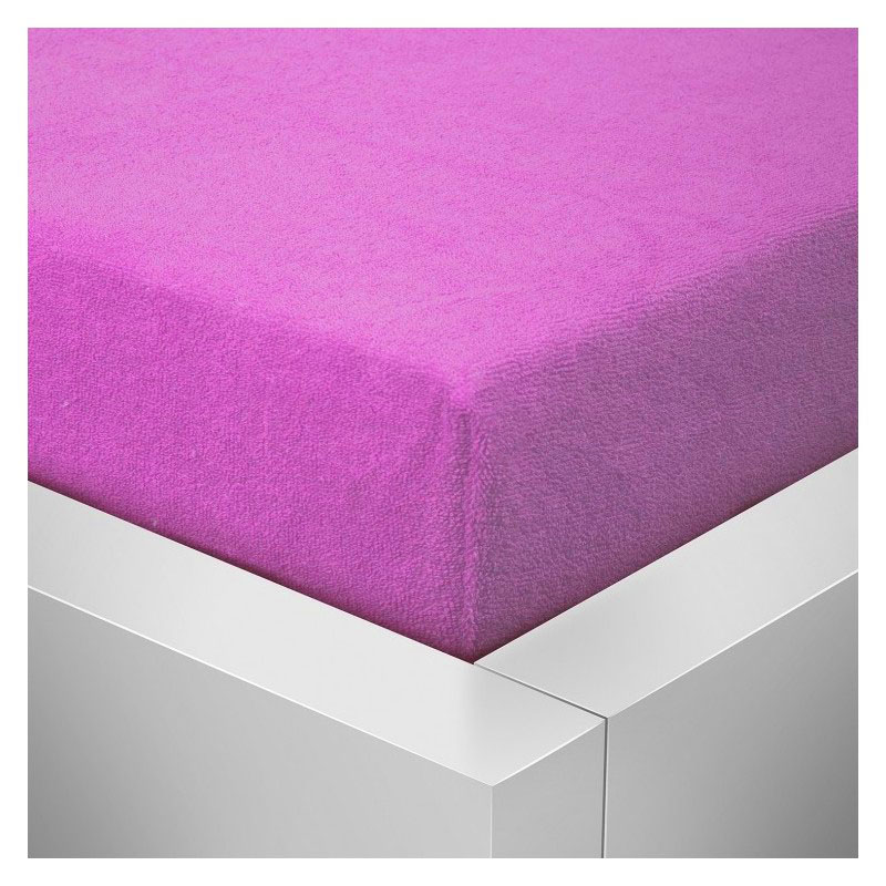 Froté prostěradlo 90x200 /25cm - fuchsie