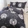 Krepové povlečení Pampelišky šedé
