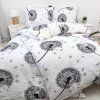 Krepové povlečení Pampelišky bílé
