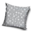 Polštář Vánoční - Vločky šedé - 40x40