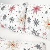 Bavlnený poťah na vankúš 40x40 - Snehové vločky červené II.akosť