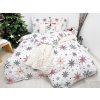 Francúzské bavlněné obliečky Snehové vločky červené 200x200 II.akosť