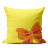 Bavlněný povlak na polštář 40x40 - Motýľ žltý II.jakost