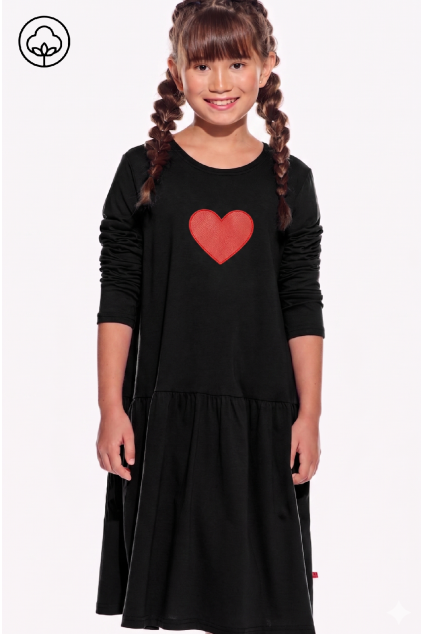 Mara supima cierna srdce