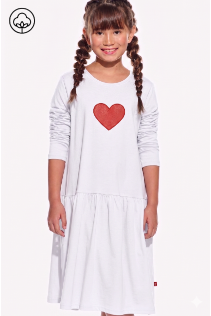 Mara supima biela srdce