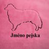 Jméno pejska + silueta border kolie