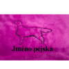 Jméno pejska + silueta Flat