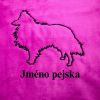 Jméno pejska + silueta šeltie