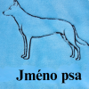 jméno pejska + silueta