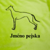 Jméno pejska + silueta whippet