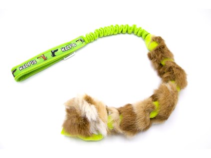 Flísové přetahovadlo na amortizeru, australská kelpie zelená