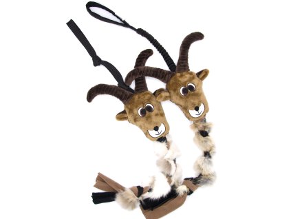 Hračka pro psa - kozoroh, s králičí kožešinou