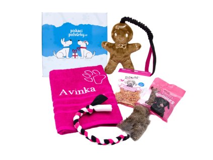 vianočný box ružový