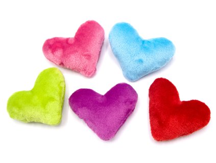 Plyšové srdíčko pro psy – mini