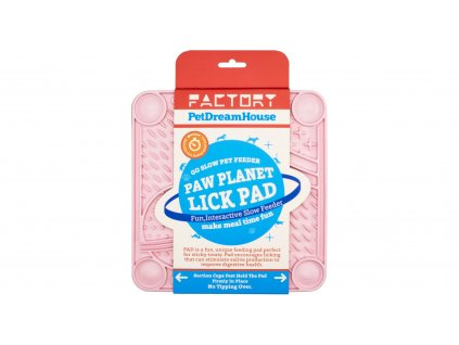 PetDreamHouse lízací podložka Paw Planet Lick Pad – světle růžová1