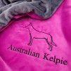 Luxusní plyšová deka pro psa – australská kelpie