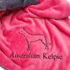 Luxusní plyšová deka pro psa – australská kelpie