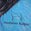Luxusní plyšová deka pro psa – australská kelpie