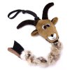 Hračka pro psa - kozoroh, s králičí kožešinou